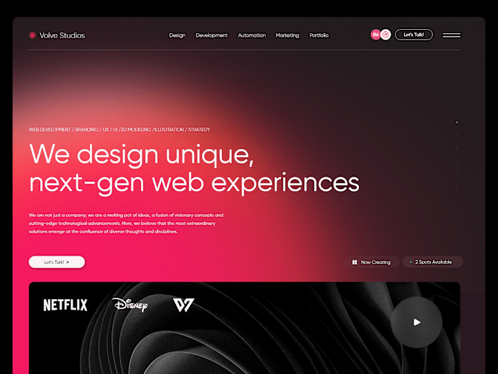Cover image for Volve Branding & Webdesign