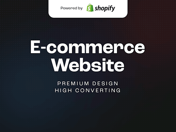 Cover image for Design and develop Shopify e-commerce store