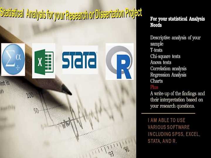 Cover image for I will analyze your research data using statistical methods