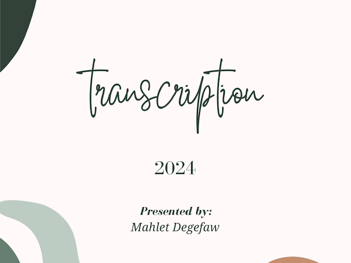 Cover image for transcription