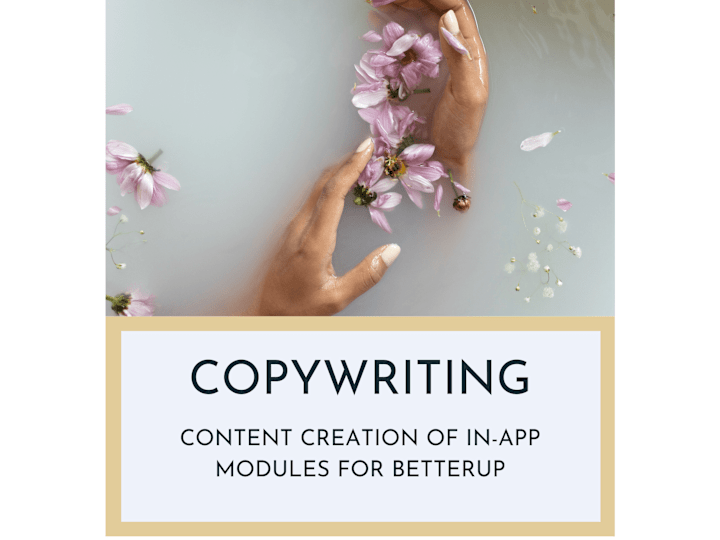 Cover image for Content Writing for BetterUp