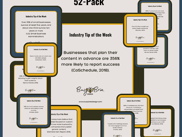 Cover image for 52-Pack of Custom "Tip of the Week" Posts for YOUR Industry