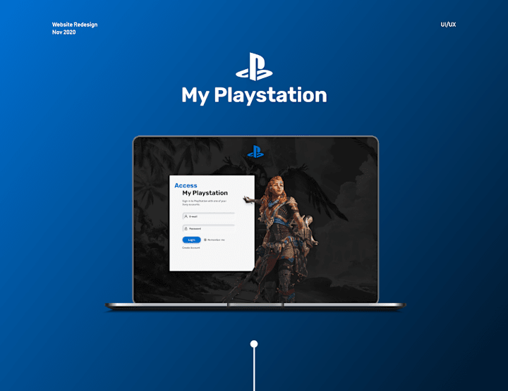 Cover image for My PlayStation Website Redesign