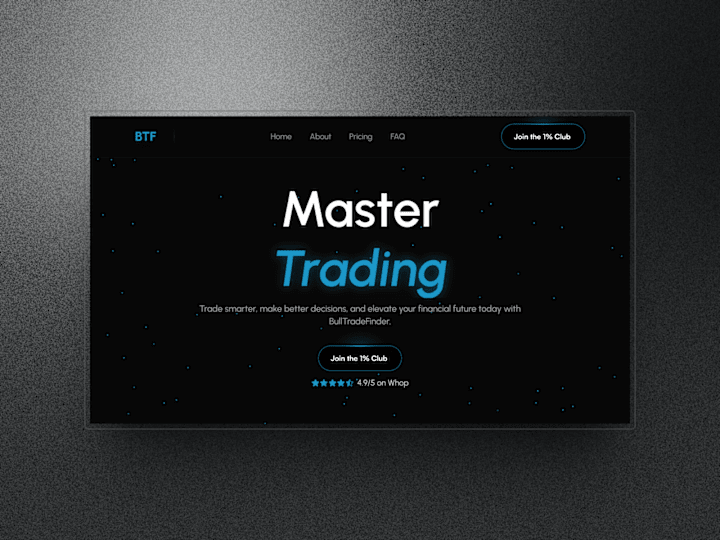 Cover image for BullTradeFinder | Multi page website in Framer 