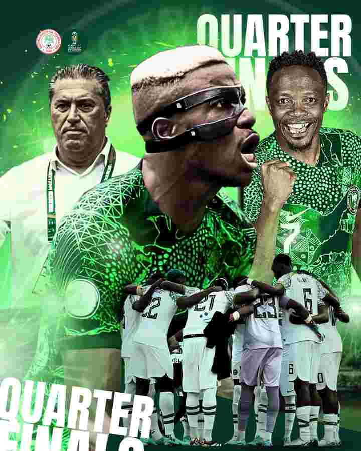 Cover image for AFCON: Super Eagles Flies Into Quarter Finals