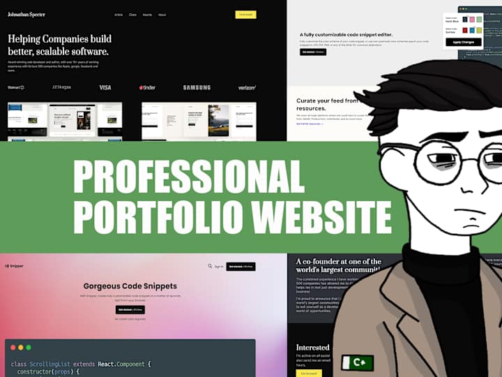 Cover image for I'll Design And Code A Professional Personal Website.