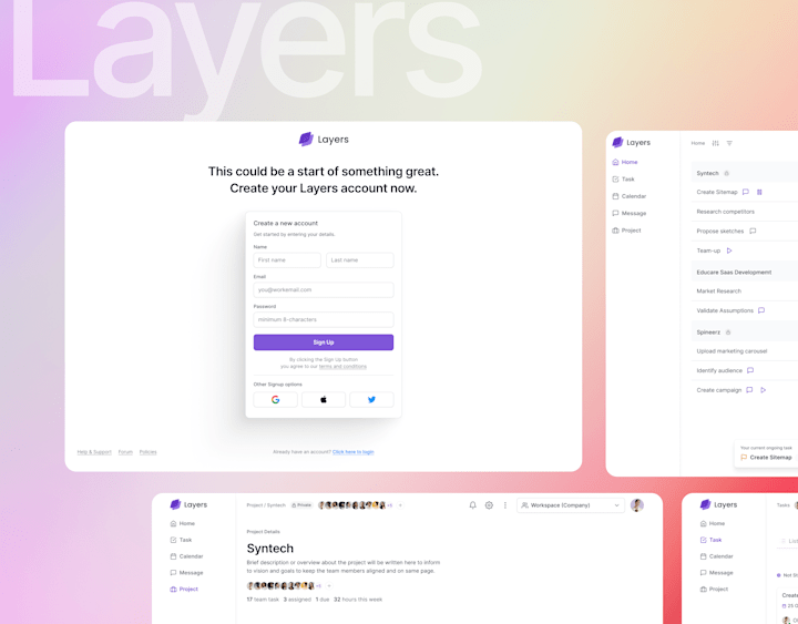 Cover image for Layers - Project Management Application