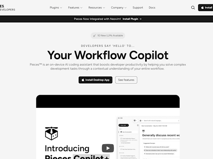 Cover image for Pieces for Developers - Your Workflow Copilot