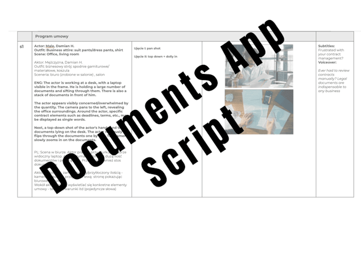 Cover image for Documents App - Social Media Video Script