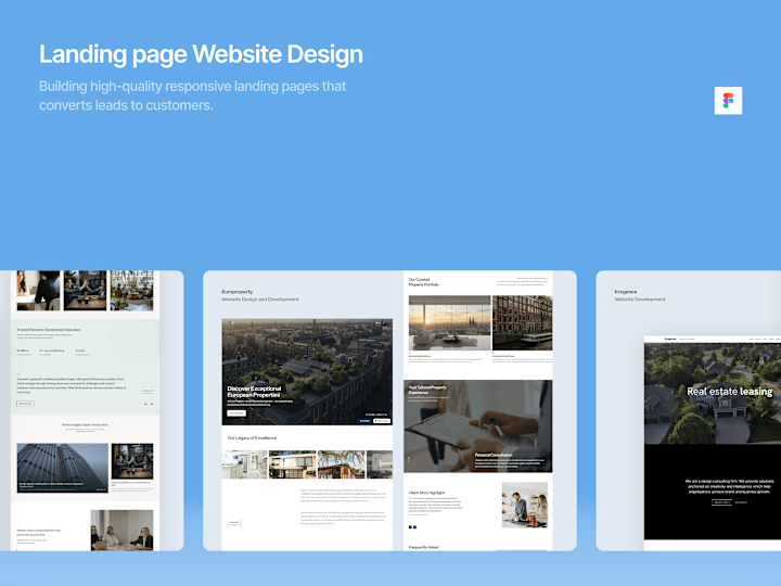 Cover image for Landing page Design