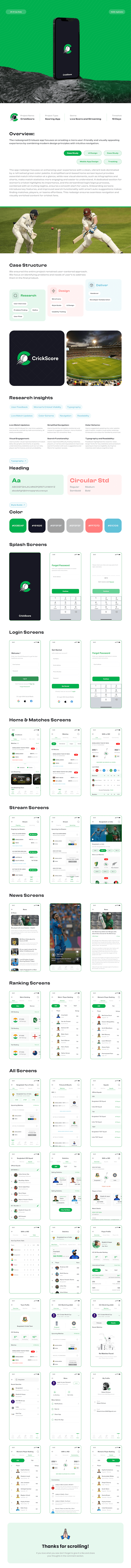 Cover image for CrickScore - Real-Time Cricket Live Score & Streaming App