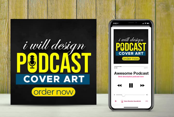 Cover image for I will design a podcast cover art