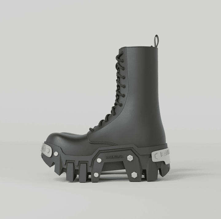 Cover image for 3D Product Visualization for Balenciaga Bulldozer boots