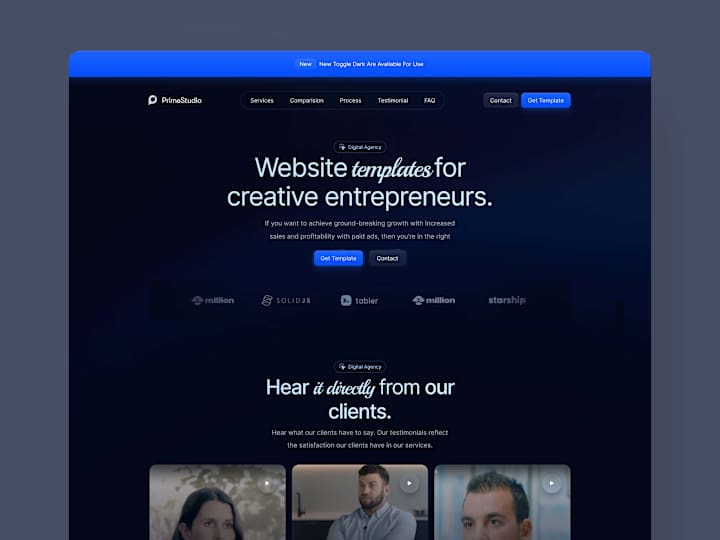 Cover image for PrimeStudio - Framer Agency Template