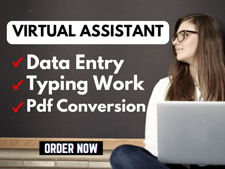 Cover image for I will do all type of Data Entry including Pdf Conversion