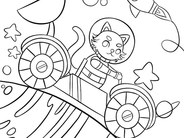 Cover image for Fun coloring pages for children and adults