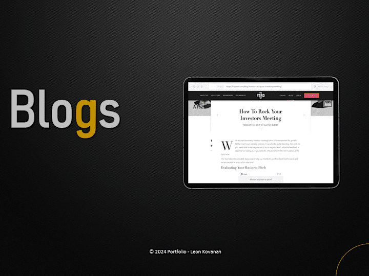Cover image for Blog Writing