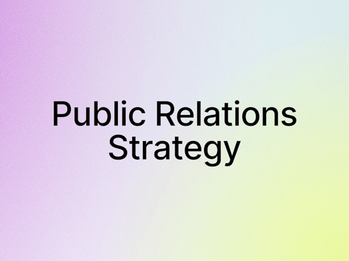 Cover image for Public Relations Strategy