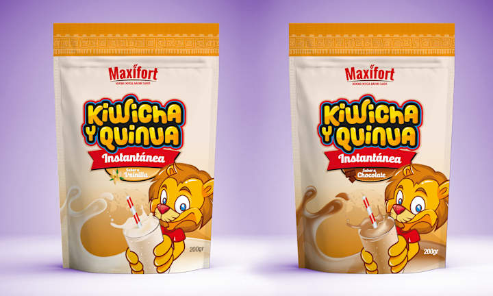 Cover image for Packaging kiwicha y quinua instantánea 