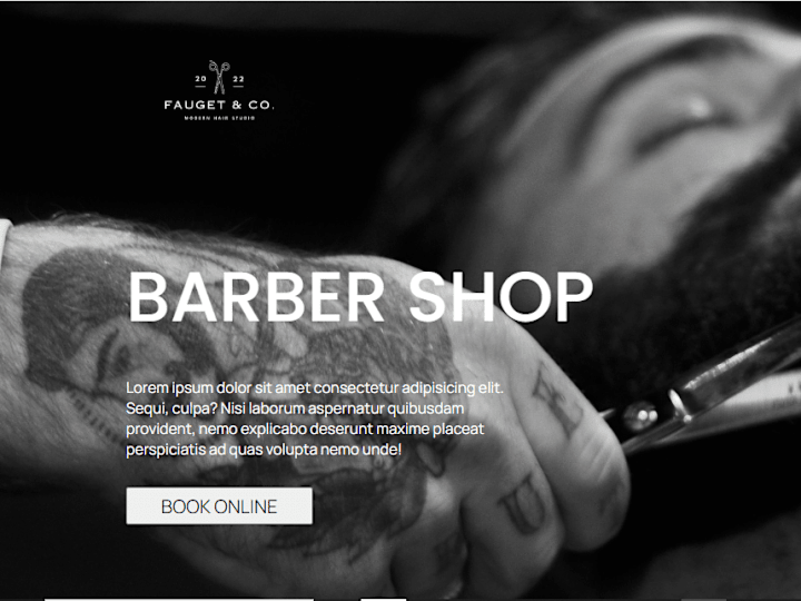 Cover image for Barbershop website