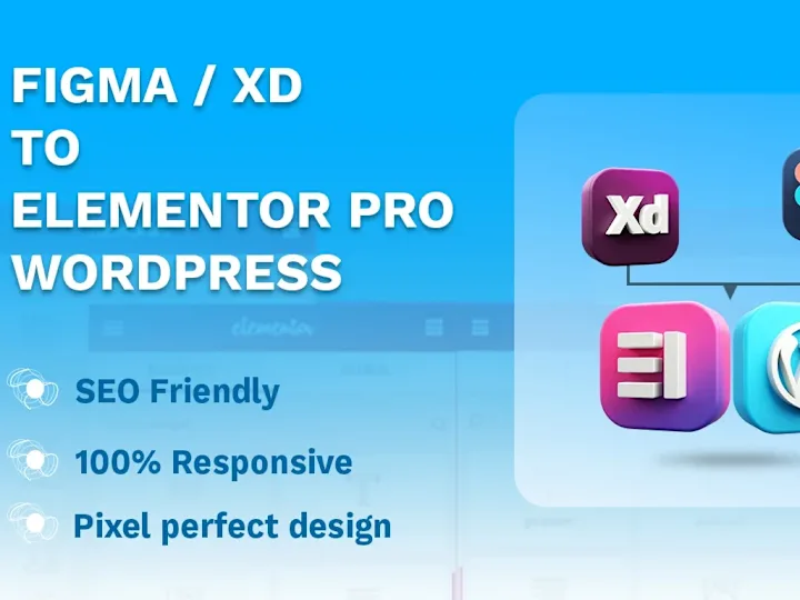 Cover image for I will convert from Figma to WordPress using Elementor