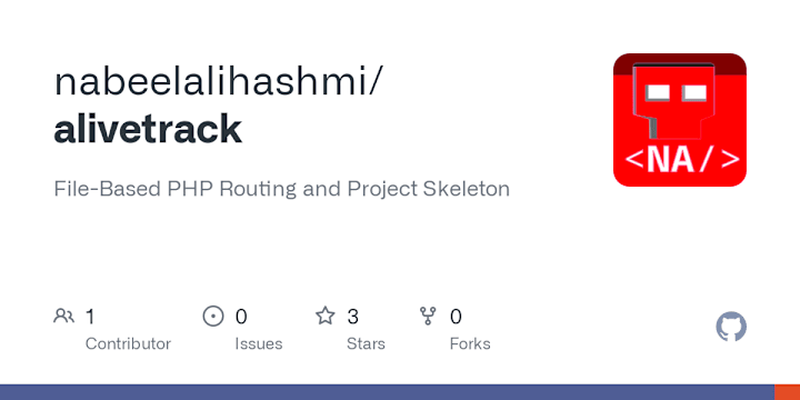 Cover image for AliveTrack - Quick Website Creation with File-Based Routing