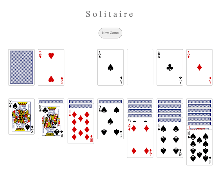 Cover image for Solitaire card game
