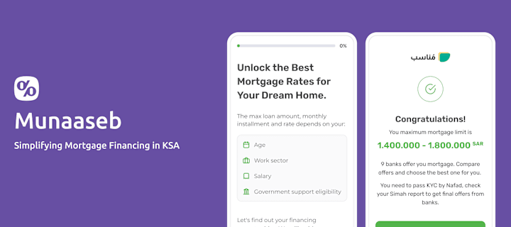 Cover image for Munaaseb:Redefining the Mortgage Financing Experience in 🇸🇦KSA