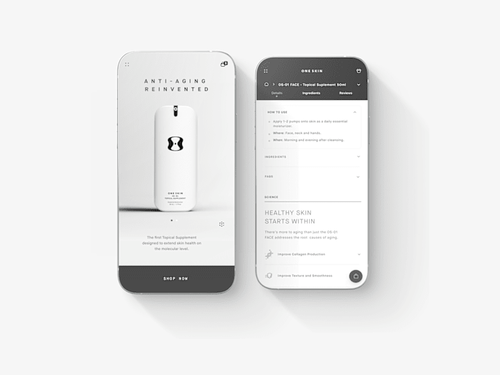 Cover image for OneSkin – Native App E-commerce