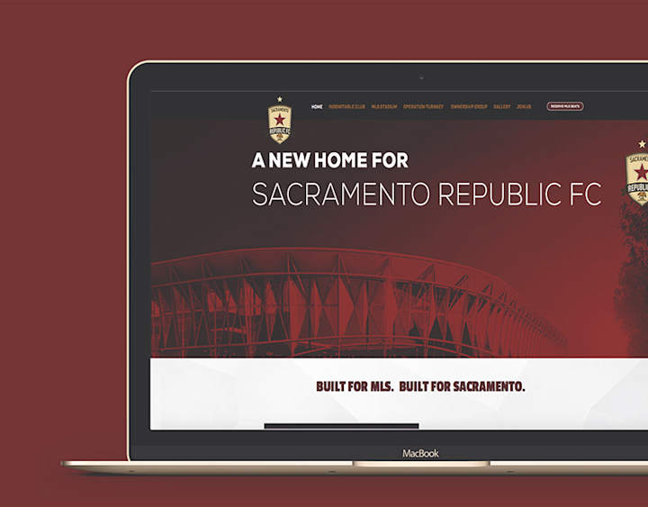 Cover image for Sac Republic FC Web Design :: Behance