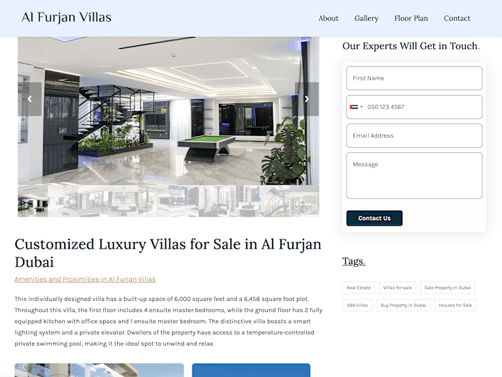 Cover image for Al Furjan 5BR Villas