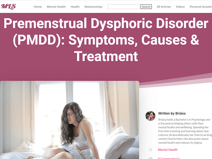 Cover image for Premenstrual Dysphoric Disorder (PMDD): Symptoms, Causes & Trea…