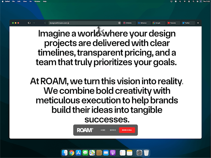 Cover image for ROAM - Brand Agency Website Design