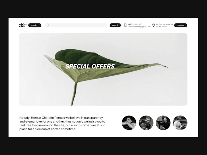 Cover image for Website for Charcho Rentals