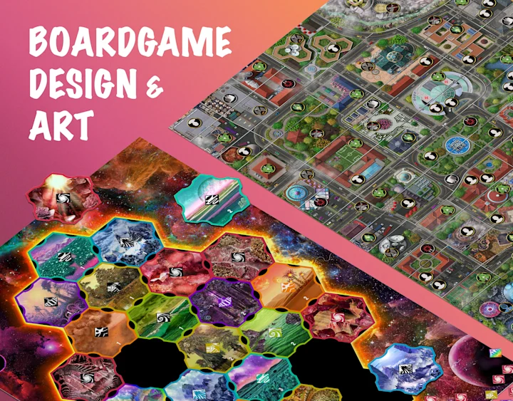 Cover image for Board Game Art - Two Planets