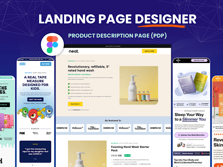 Cover image for I will design shopify PDP landing page on Figma