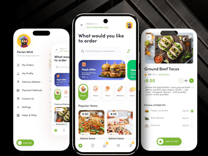 Cover image for Brio Bite - Food Delivery Application :: Behance