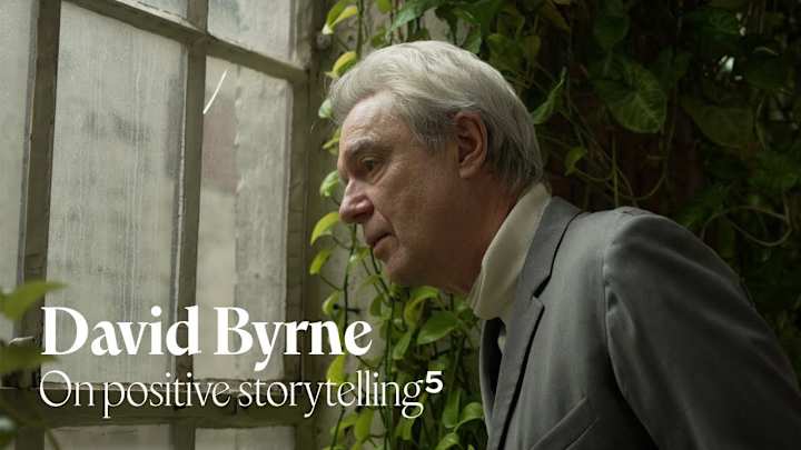 Cover image for David Byrne on positive storytelling | Imagine5 - YouTube