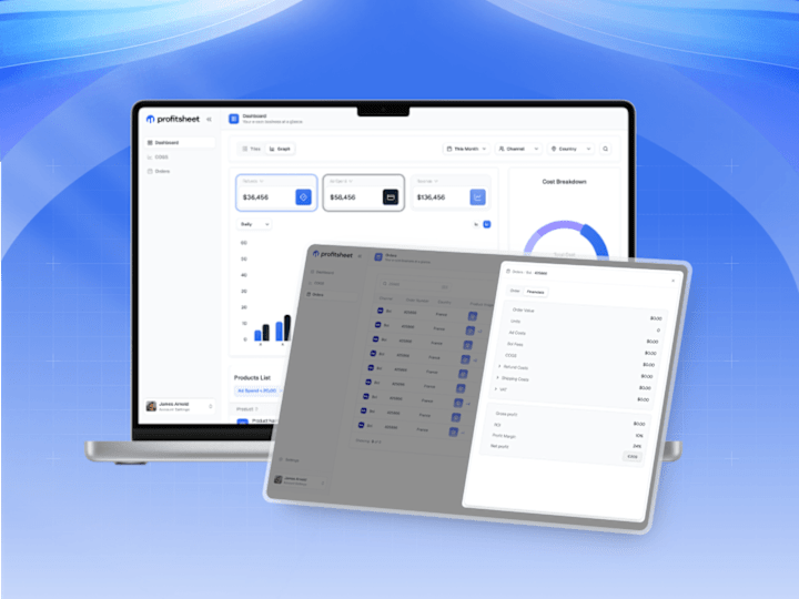 Cover image for Profitsheet: AI-Powered E-Commerce Analytics Platform