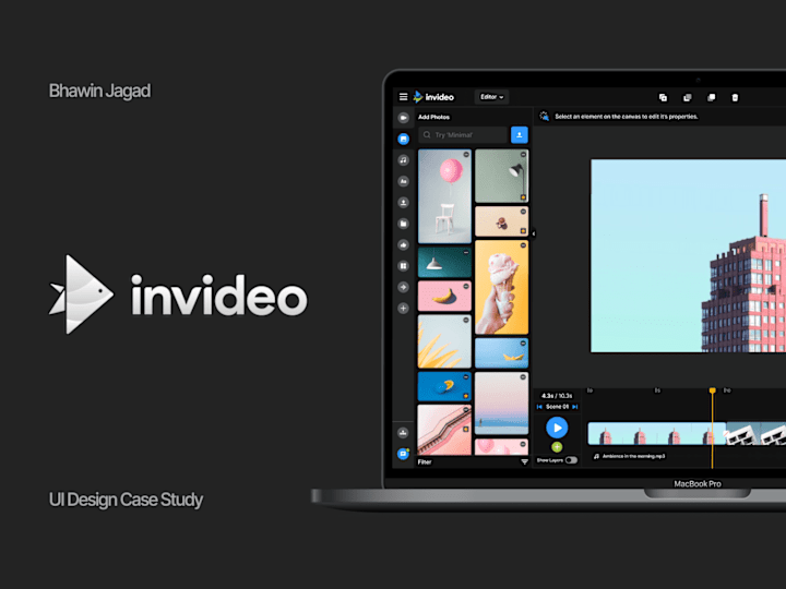 Cover image for Invideo - Designing an online video editor for large audience