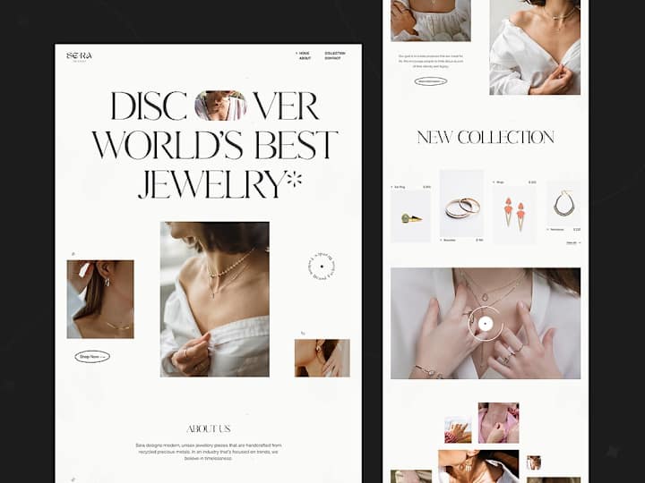 Cover image for Jewelry E-commerce store design
