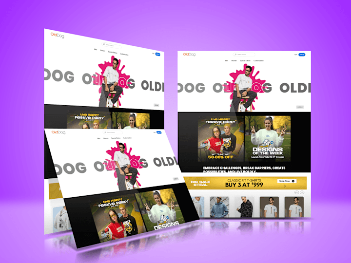 Cover image for OldDog - Online clothing store