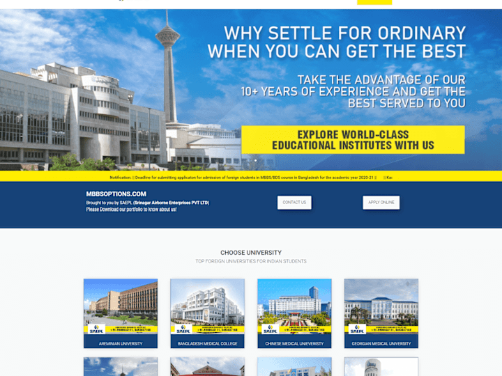 Cover image for Srinagar Airborne Enterprises Private Limited – MBBS