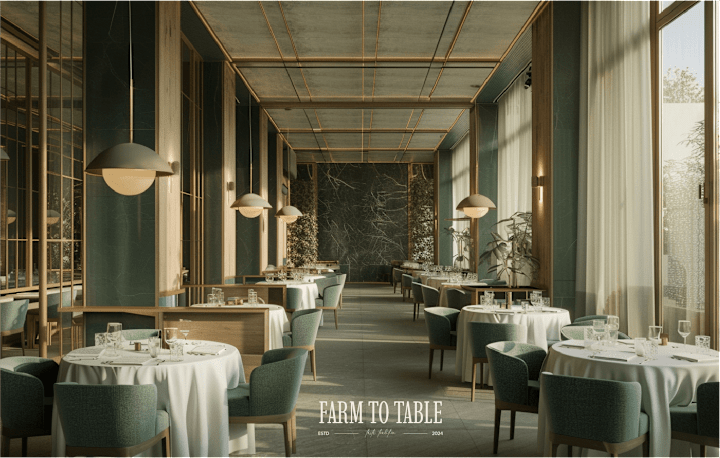 Cover image for Farm to Table - Mediterranean Restaurant Identity