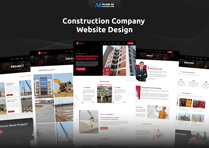 Cover image for DG-Bangla Construction Website UI/UX Design