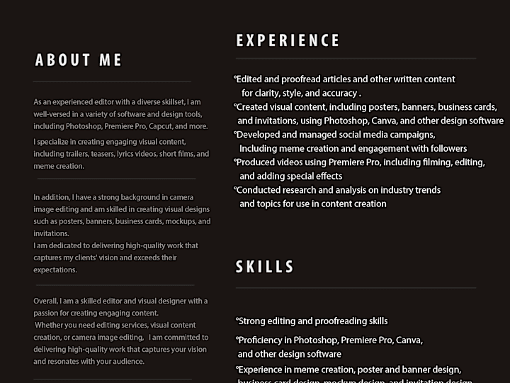 Cover image for RESUME