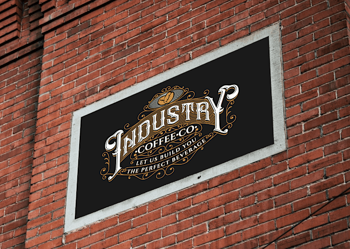 Cover image for Luxury Vintage Victorian Logo for Industry Coffee Co. :: Behance