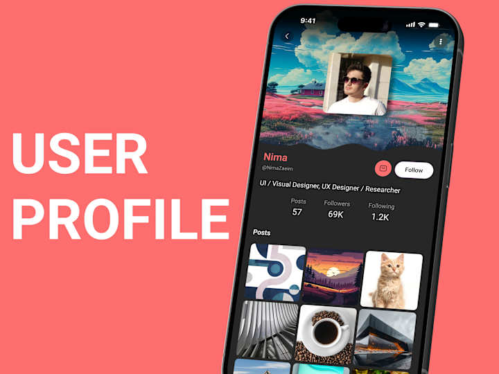 Cover image for User Profile / Mobile / #DailyUI 006 :: Behance