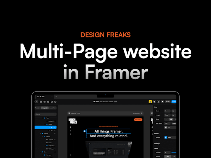 Cover image for Multipage Website in Framer