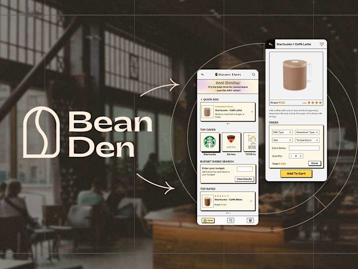 Cover image for Bean Den - Coffee & Food Ordering App